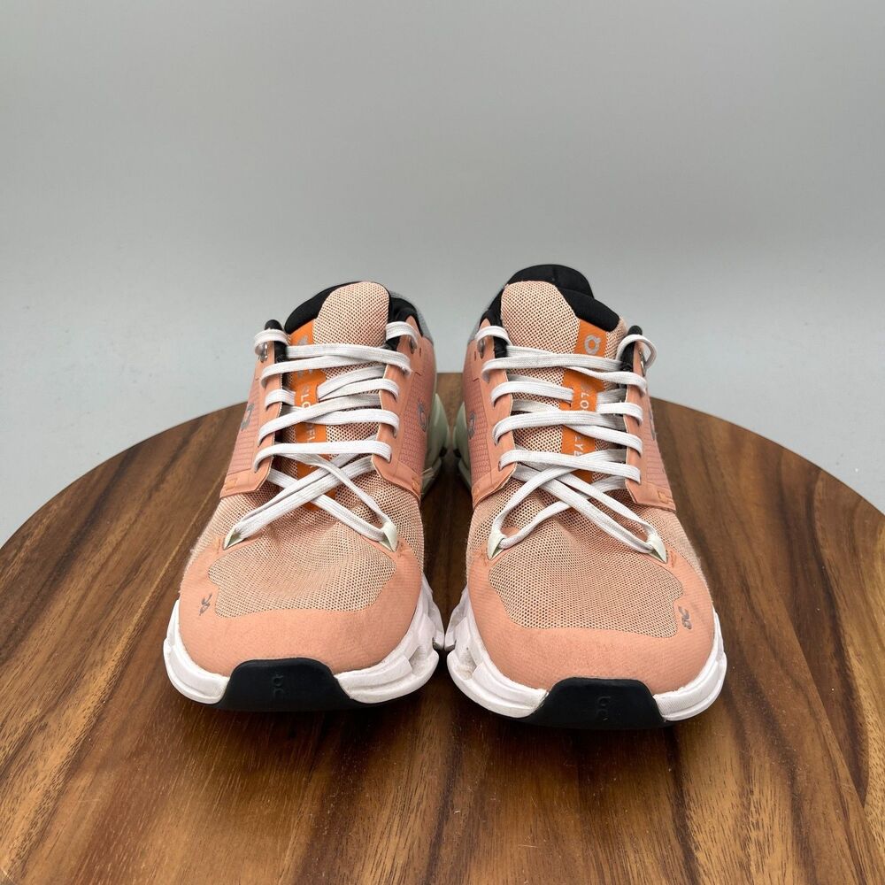 On Cloudflyer 4 Shoes Women Size 9.5 Peach Running Comfort Walking Gym Sneakers - Picture 3 of 11